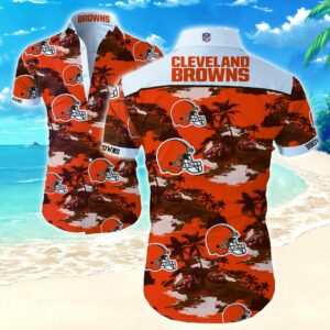 Best Cleveland Browns Hawaiian Aloha Shirt For Sale Gift For Fans