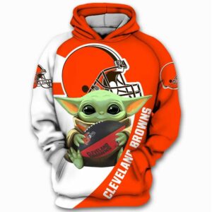Cleveland Browns 3D Printed Hooded Pocket Pullover Hoodie For Hot Fans