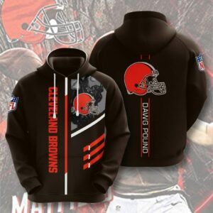 Cleveland Browns 3D Printed Hooded Pocket Pullover Hoodie For Cool Fans