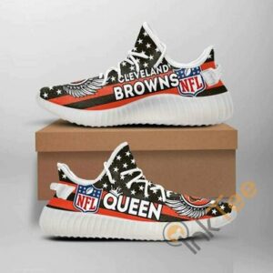 Cleveland Browns Queen Nfl Amazon Best Selling Yeezy Boost Shoes, Sport Shoes For Men, Women Model 6822